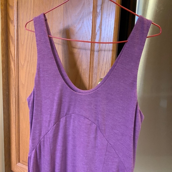 Halara U Neck Backless Split Flowy Maxi Casual Tank Dress - Picture 7 of 7